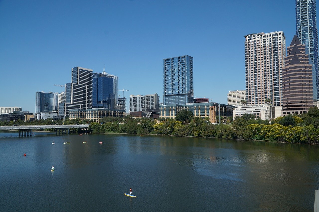 skyline over austin texas